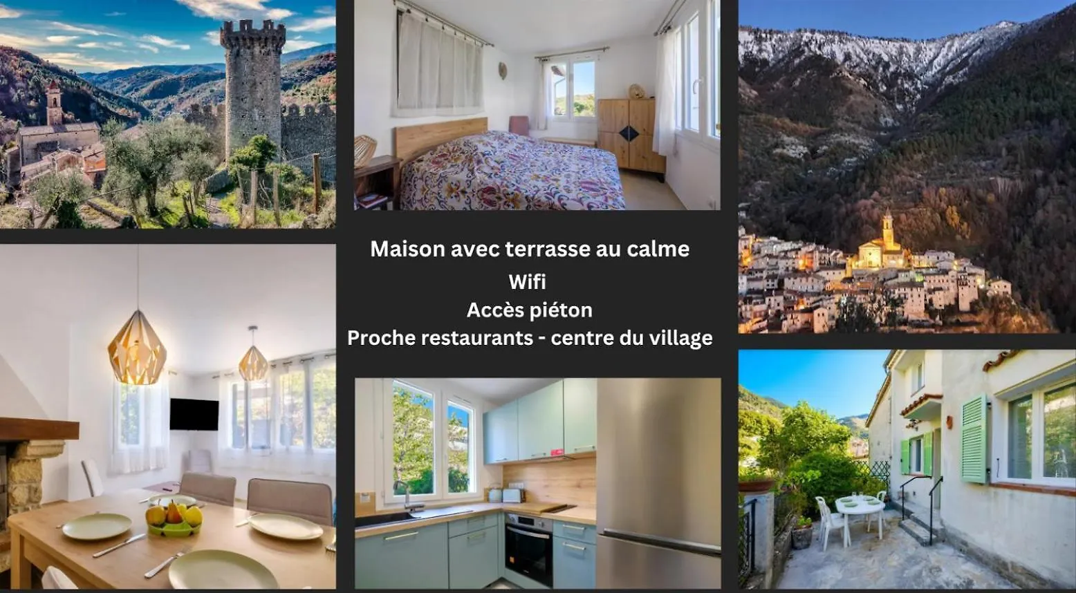 La Tiniera A Luceram - Maison Renovee 2023- Terrasse - Wifi - Village Des Creches